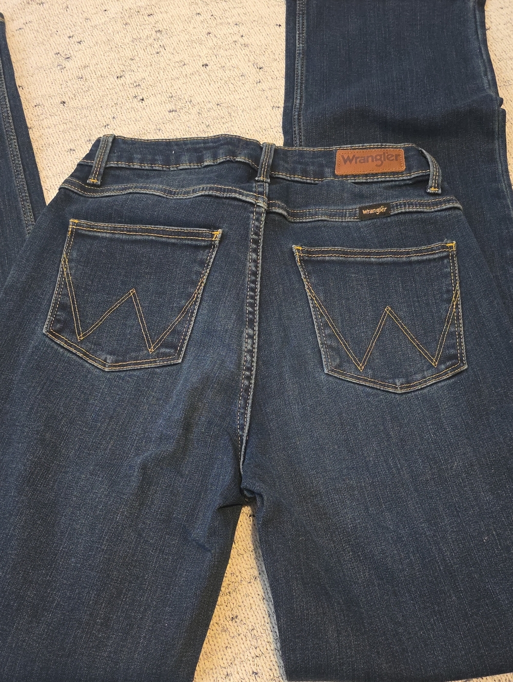 Wrangler Women's Dark Indigo Straight Leg Jeans